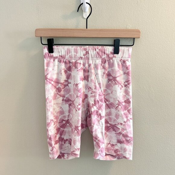 Old Navy High-Waisted Biker Shorts Womens Size Small Pink Tie Dye 8 Inch Inseam - Picture 8 of 9